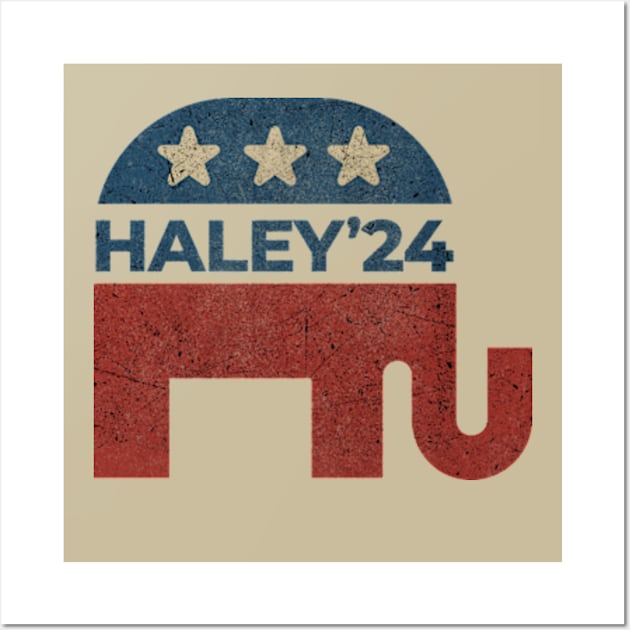 Vote Nikki Haley 2024 Wall Art by All-About-Words